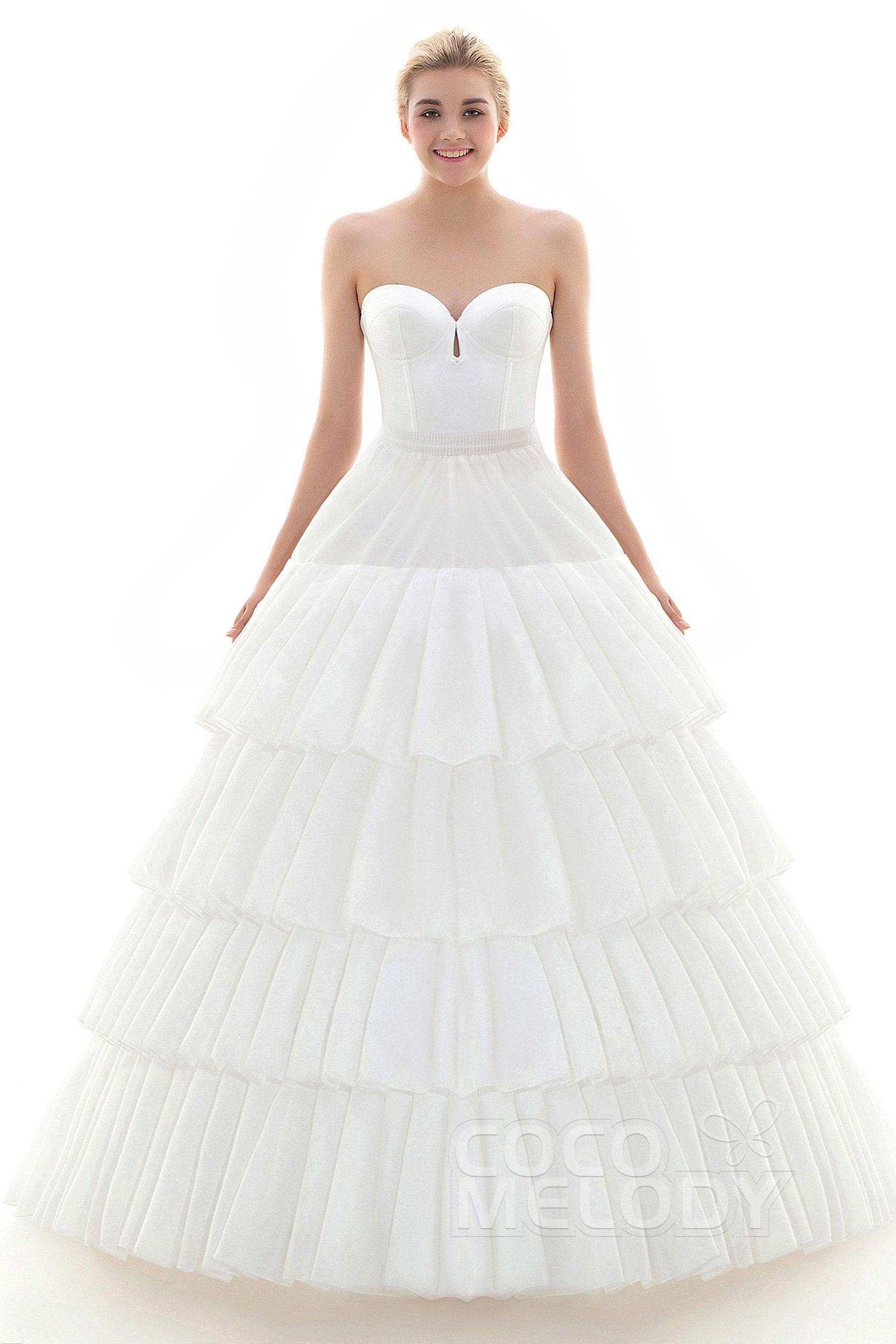 Ball Gown Court Train 4 Hoops Wedding Petticoats CP0016005 - COCOMELODY